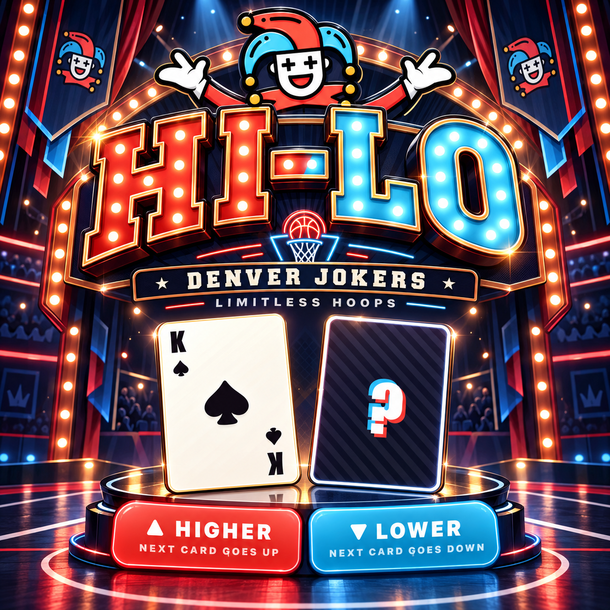 Play Hi-Lo for Denver Jokers
