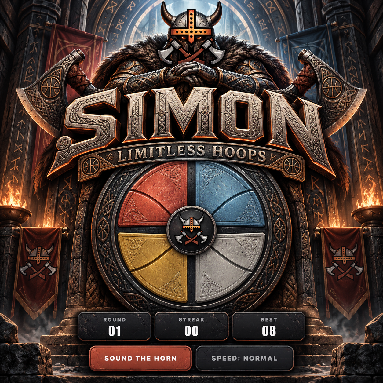 Play Simon for Aurora Vikings