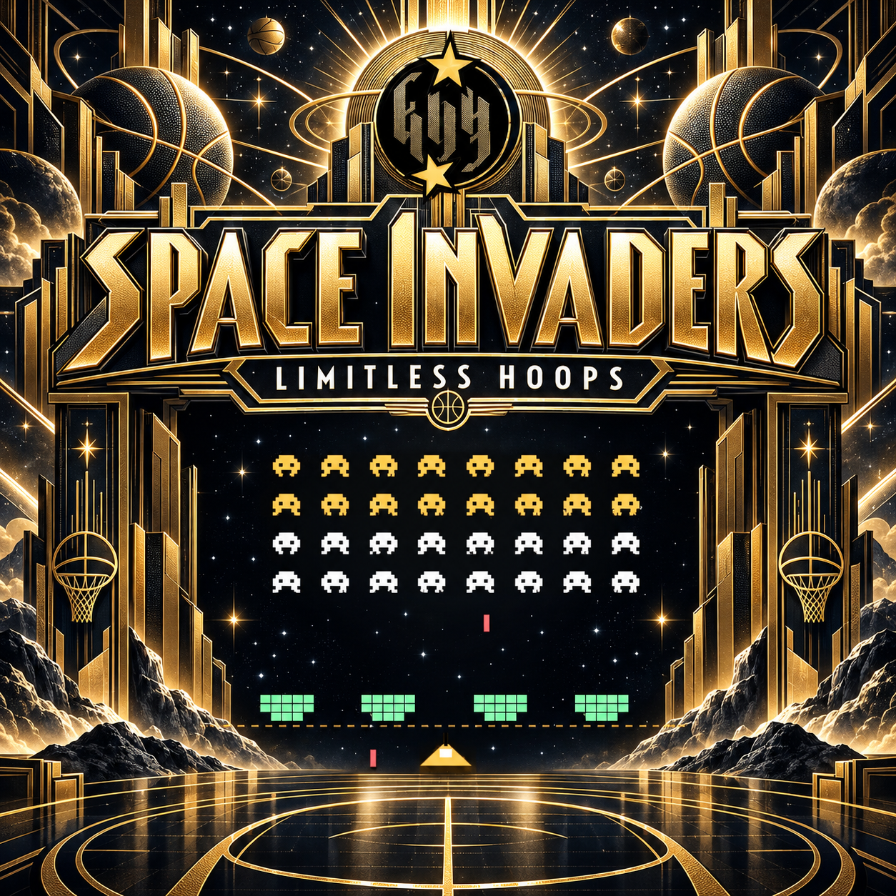 Play Space Invaders for Broomfield Stars